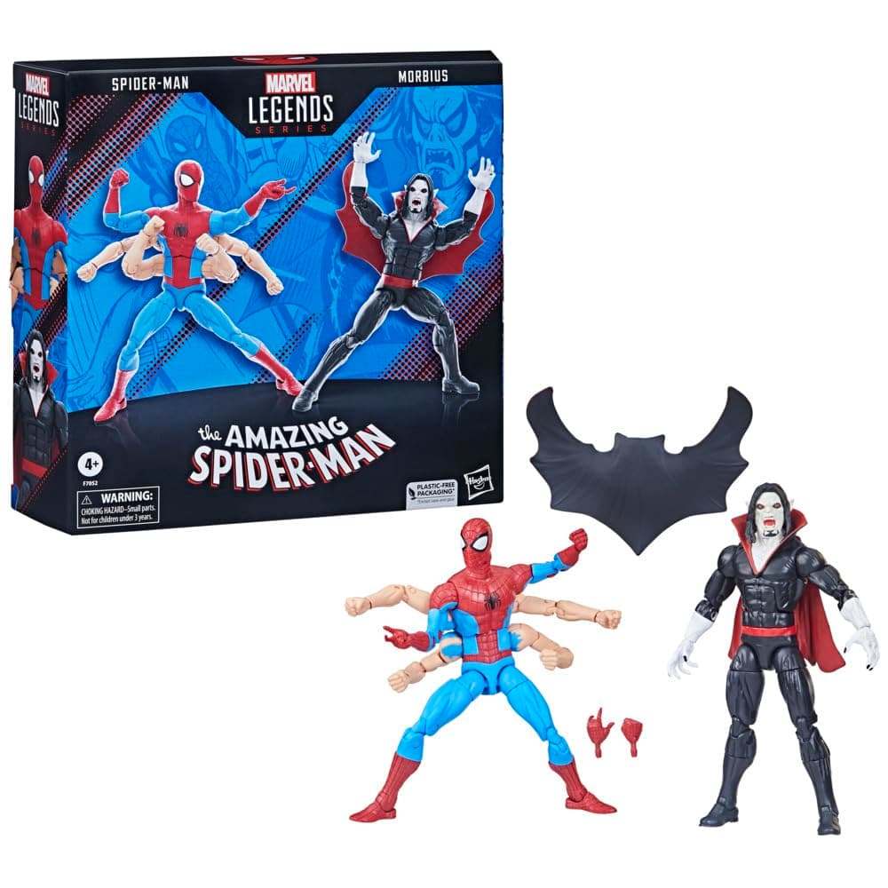 Hasbro The Amazing Spider-Man Marvel Legends pack 2 figurines Spider-Man & Morbius 15 cm