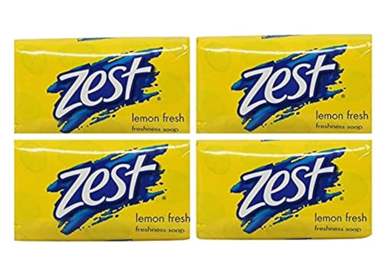 Zest Lemon Fresh Bar Soap (4 Pieces)