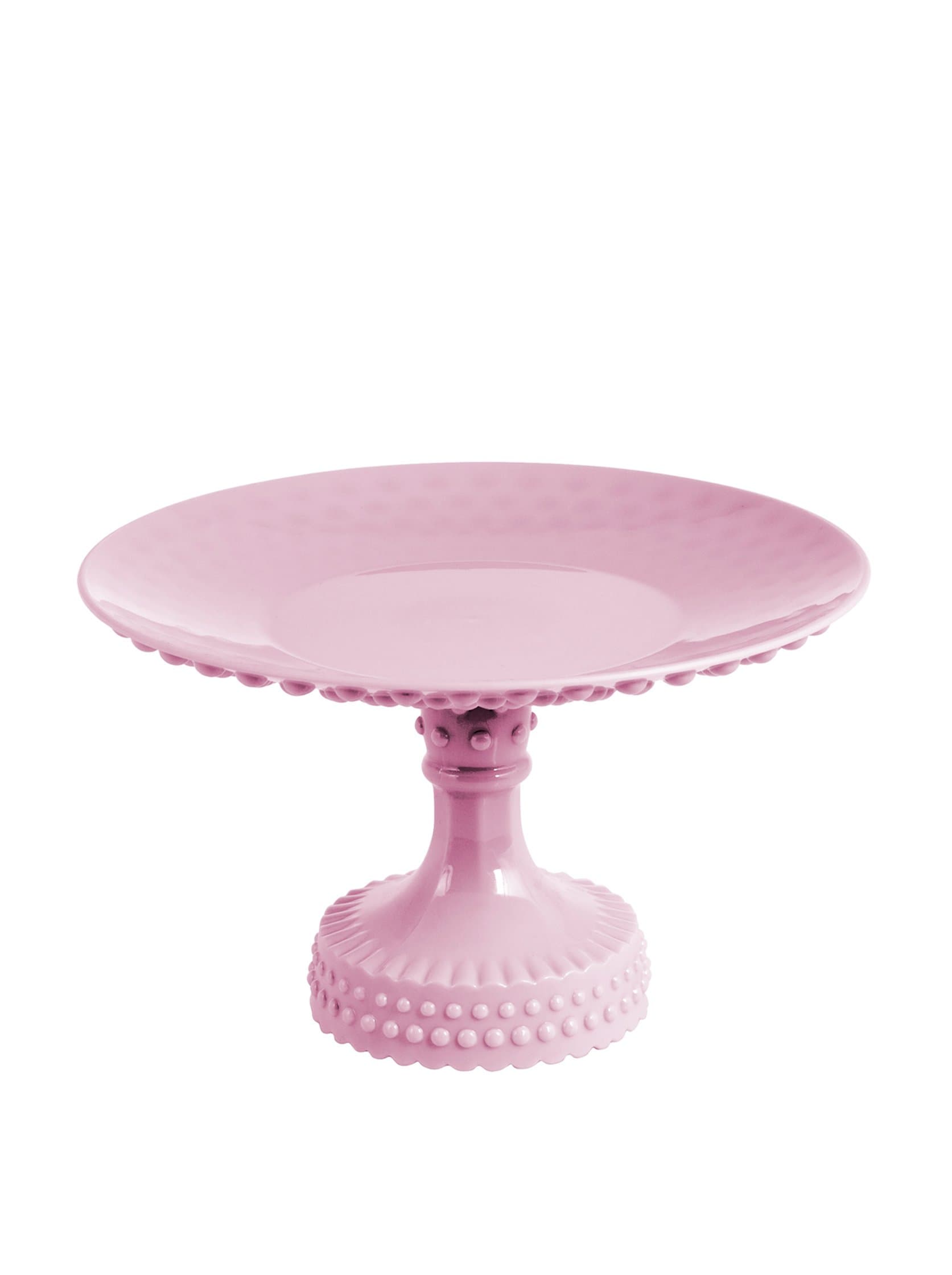 HABI Cake Plate on Pedestal 28 CM Pink