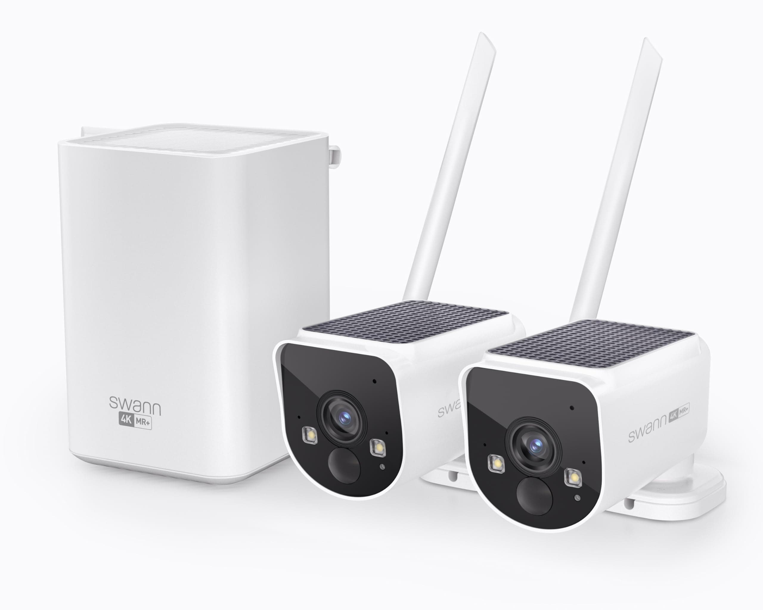 MaxRanger 4K Wireless NVR Security System 2-Cam, Cameras with Solar Panels, Longest Range Wi-Fi Outdoor, Person Vehicle Detection, Color Night Vision, Wire Free, Local Storage, No Monthly Fee