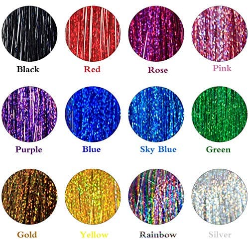 500PCS Silicone Micro Link Rings, DANSEE 5mm Lined Beads for I Tip Hair Extensions Feather Hair Extensions 5 Color to choose