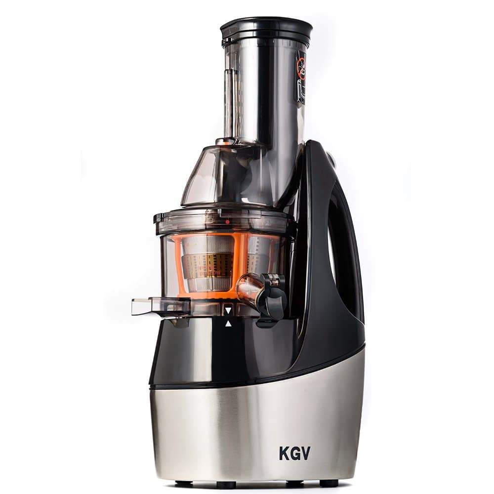 Vertical Masticating Juicer Extractor, Slow Juicer Machine for Fruits and Vegetables with Quite Motor, Ice Cream Maker, Cold Press, Pulp Separators, Strainer and Warranty