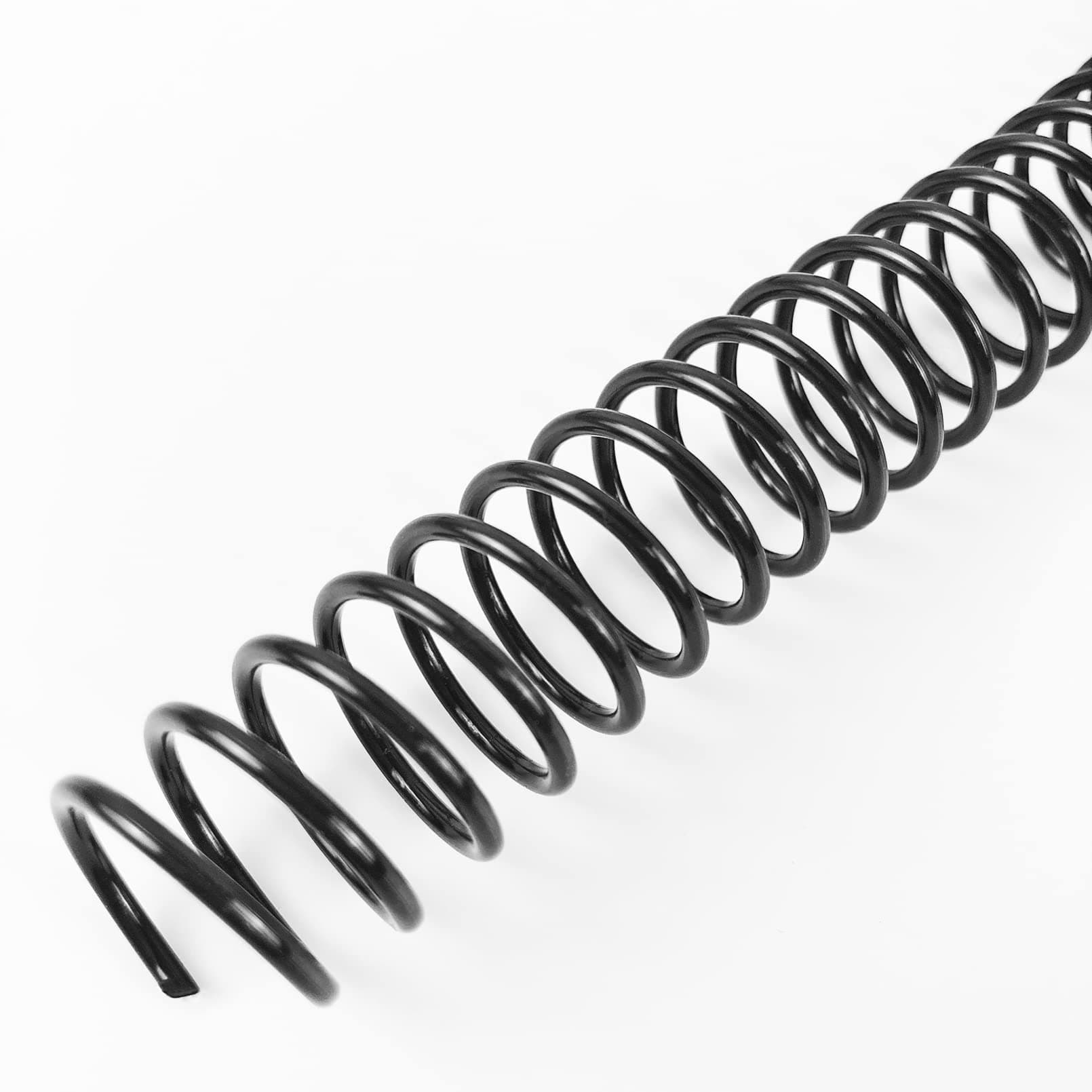 Binditek 50 Pack Plastic Spiral Binding Coils, 16mm(5/8"), 140 Sheet Capacity, 4:1 Pitch, Black, 48 Loops, for Letter Size, for Students and Coworkers