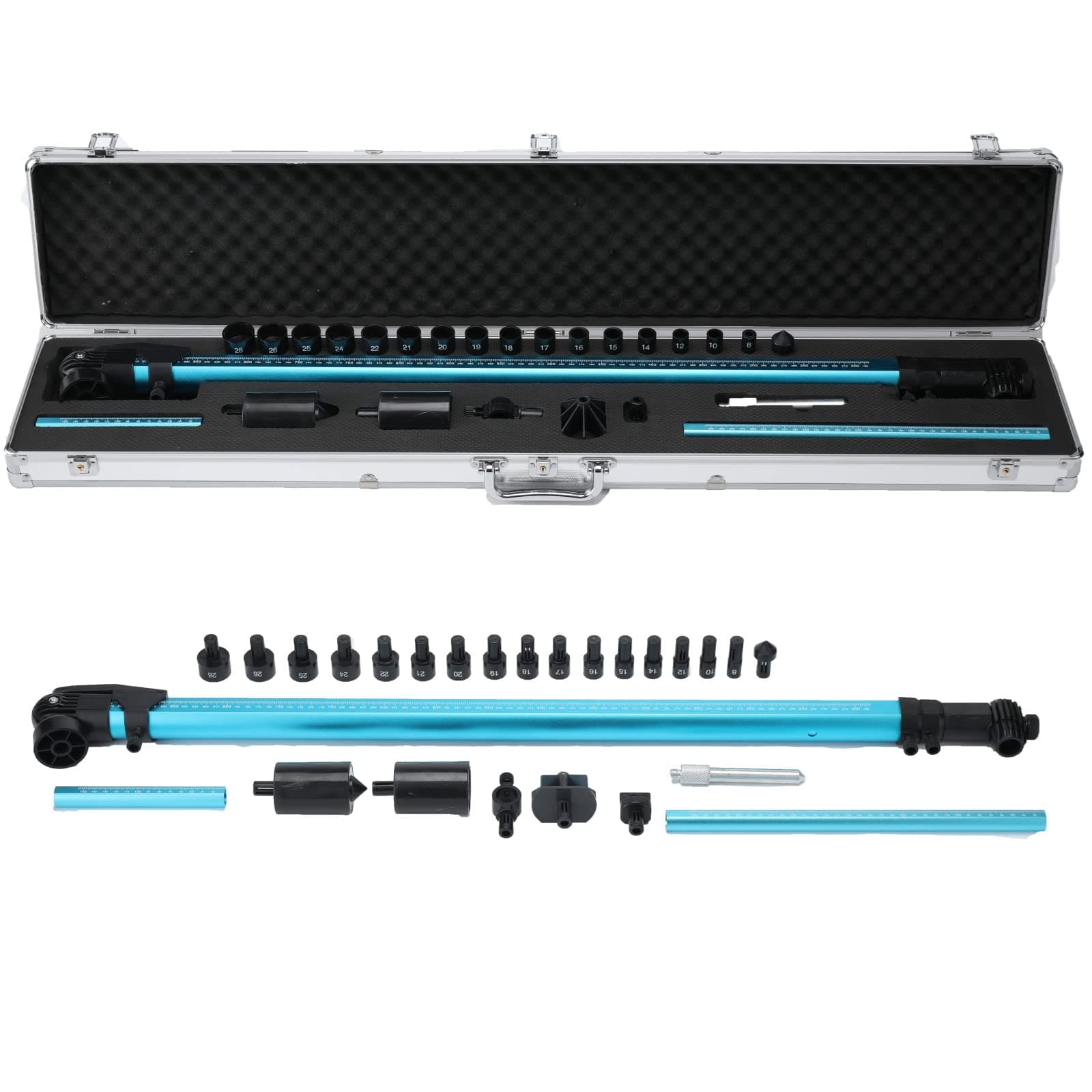 ECUTEE Universal 2D Measuring System Tram Gauge Auto Body High Precision Car Body Frame Machine set Gauge for Construction, Machinery Maintenance