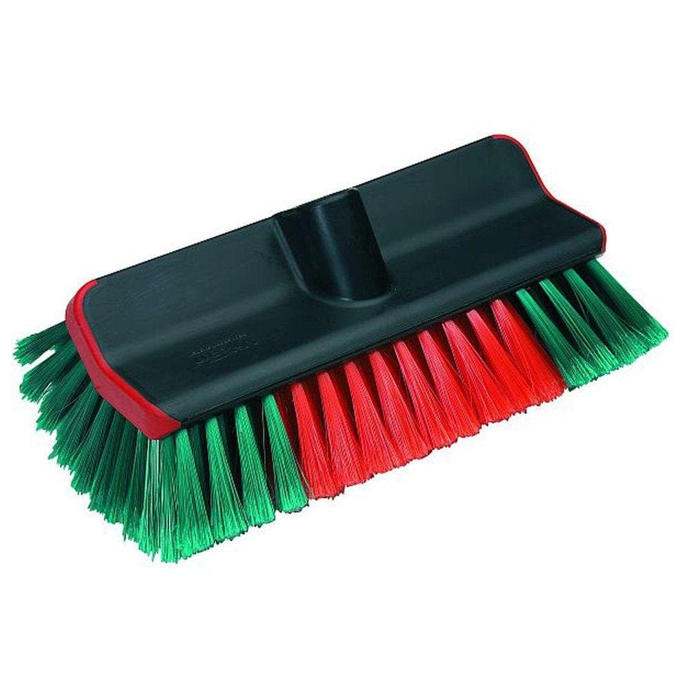 Vikan 524752 Washing Brush, Water Fed, High/Low, Soft/Split, Black, 280 mm Length, 150 mm Width, 90 mm Height
