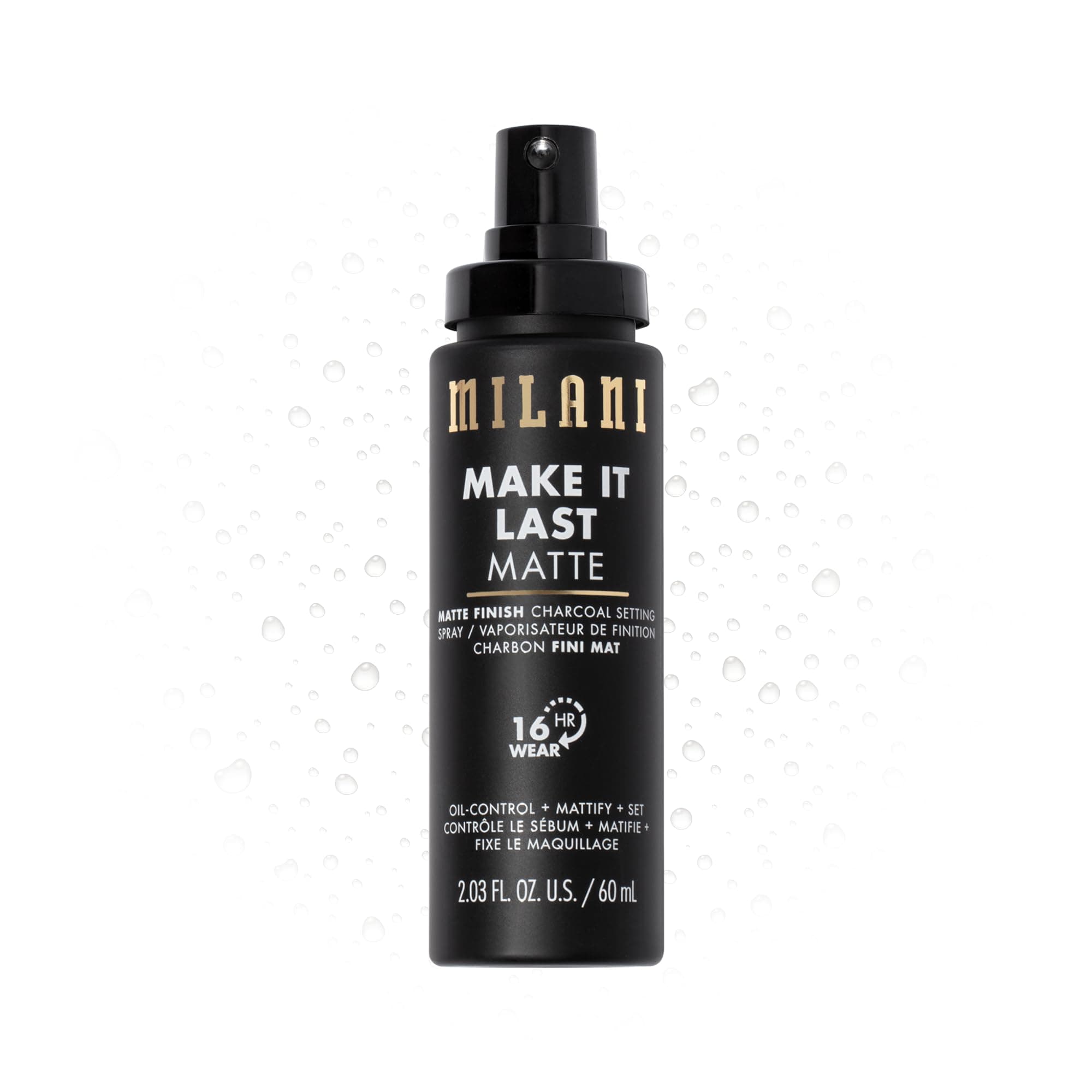 MILANI - Make It Last Matte Charcoal Setting Spray - 2.03 fl oz (60 ml)