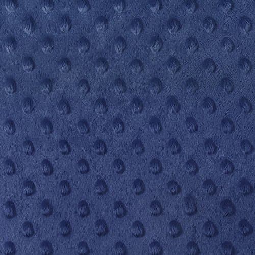 Navy Blue Minky Dot Fabric - by The Yard