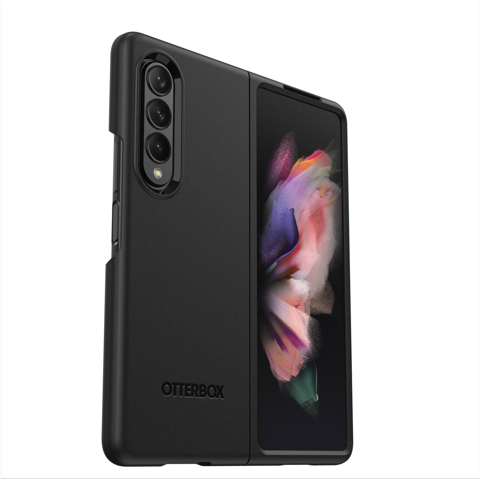 OtterBox Thin Case for Samsung Galaxy Z Fold3 5G (ONLY) Non-Retail Packaging - Black