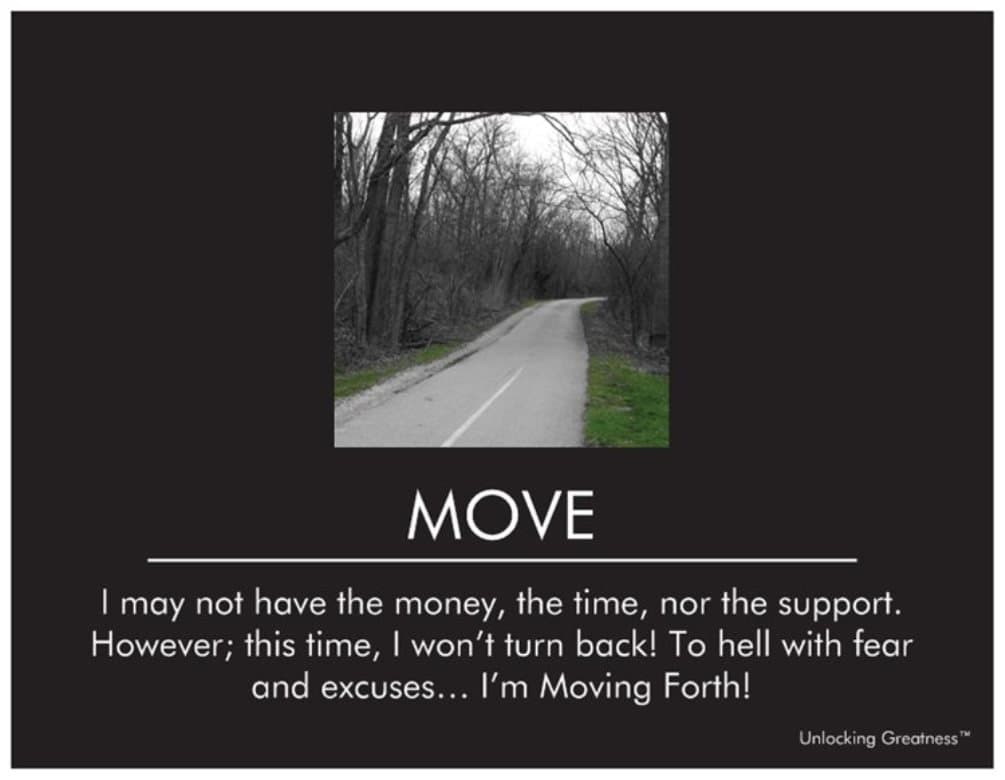 Unlocking Greatness No.7 Move Forth Card