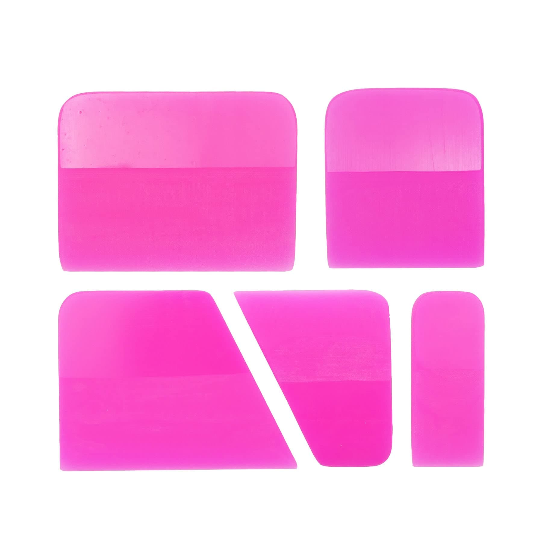 5 in 1 PPF Squeegee, Anti-Scratch TPU Rubber Scraper for Car, Soft Silicone Rubber Scraper are Suitable for Vinyl Wrap and Window Tint Tool for Cars