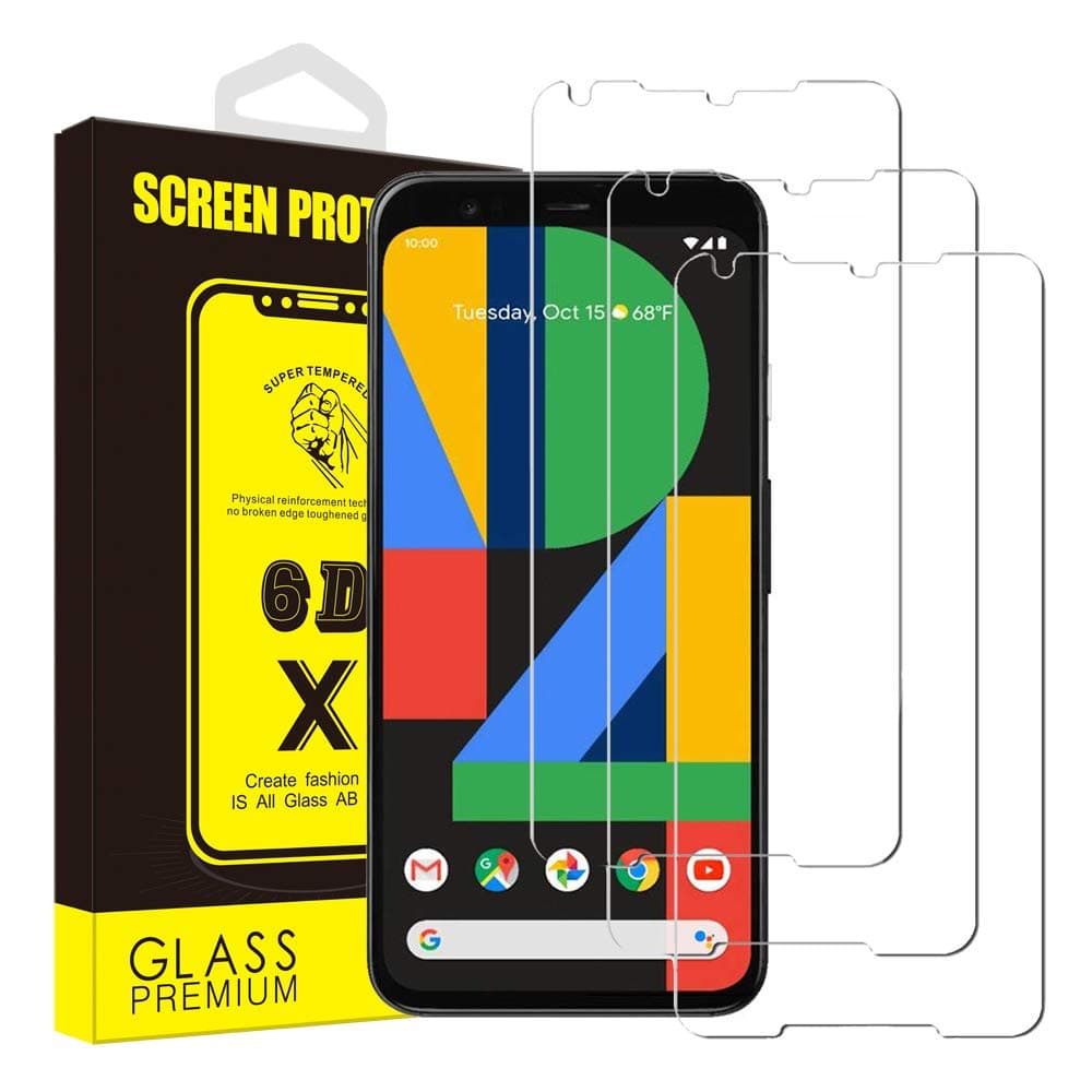 Yoyamo [3Pack] Glass Screen Protector for Google Pixel 2XL,UR01 3D Tempered Glass Screen Coverage [Case Friendly][Anti-Fingerprint][9H Hardness][HD] Screen Protector for Google Pixel 2XL