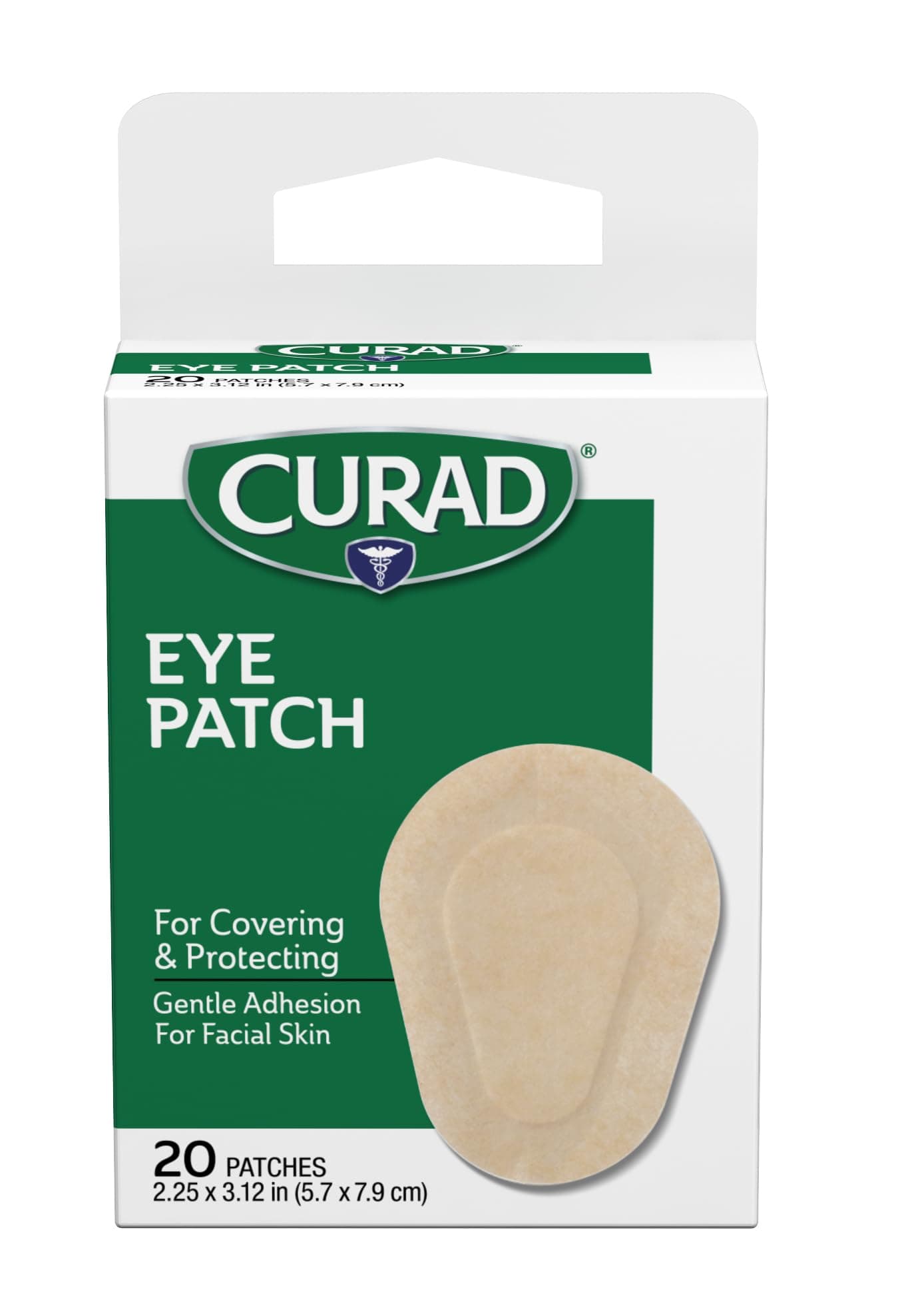 Eye Patch, Non-Woven (Paper), 2 1/4 Inches X 3 1/8, Inches, 20 Count