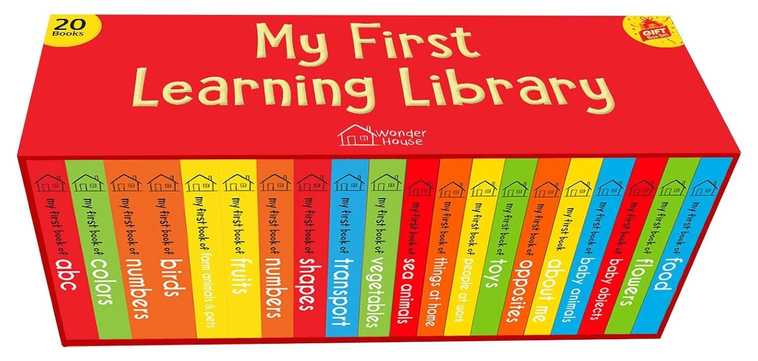 My First Learning Library Box Set: 20 Board Books Gift Set for Kids (Horizontal Design) by Wonder House Books Editorial