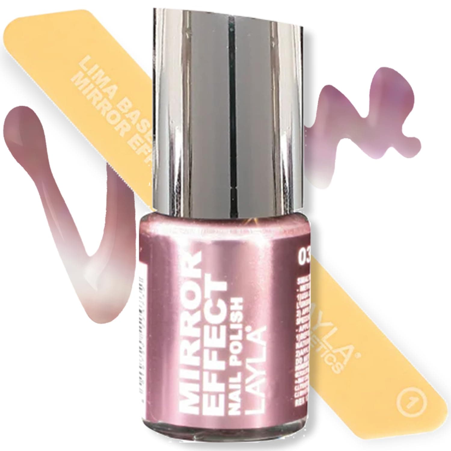LAYLA Mirror Effect Nail Polish (#3 Pink Iron)