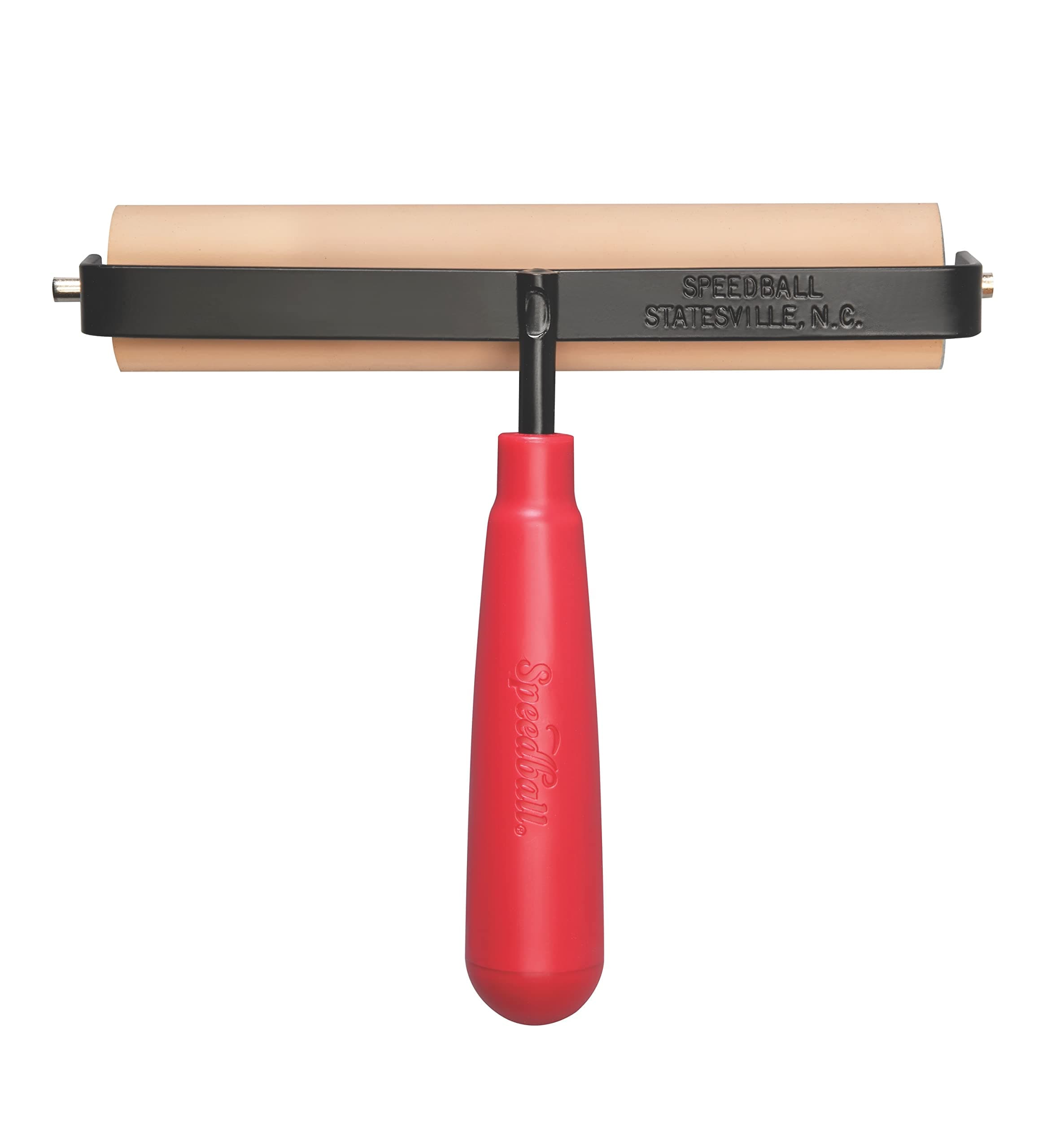 Deluxe Soft Rubber Brayer - 40/42 Durometer Roller With Heavy Duty Steel Frame – 6 Inches
