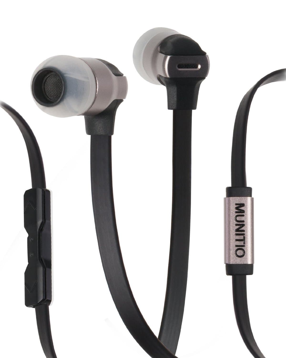 SV Mobile Performance Earphones with 3 Button Mic Control, Gray