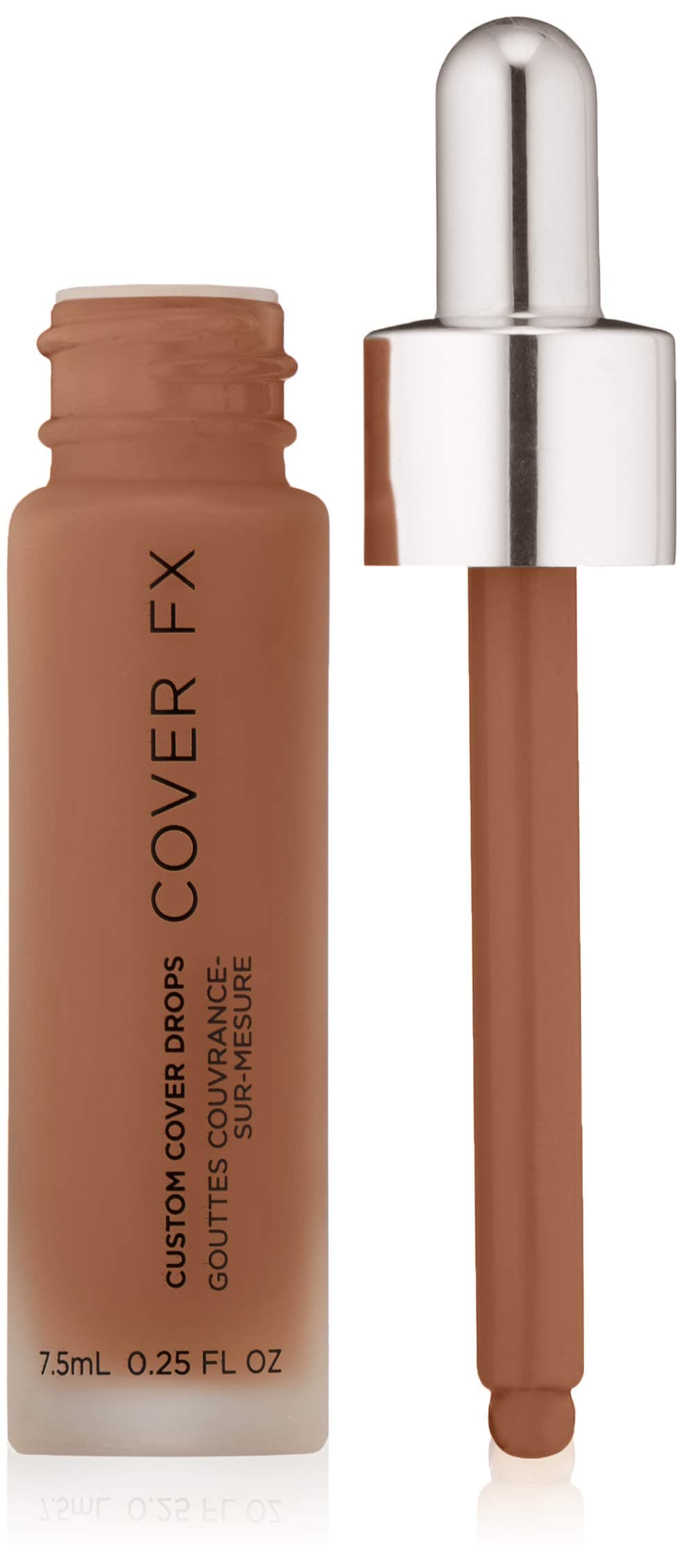 COVER FX Custom Cover Drops, Multi-Use Shade-Adjusting Liquid Foundation and Concealer Makeup, Vegan & Cruelty-Free Lightweight Skin Enhancer, 0.25 Fl Oz, N Deep 4