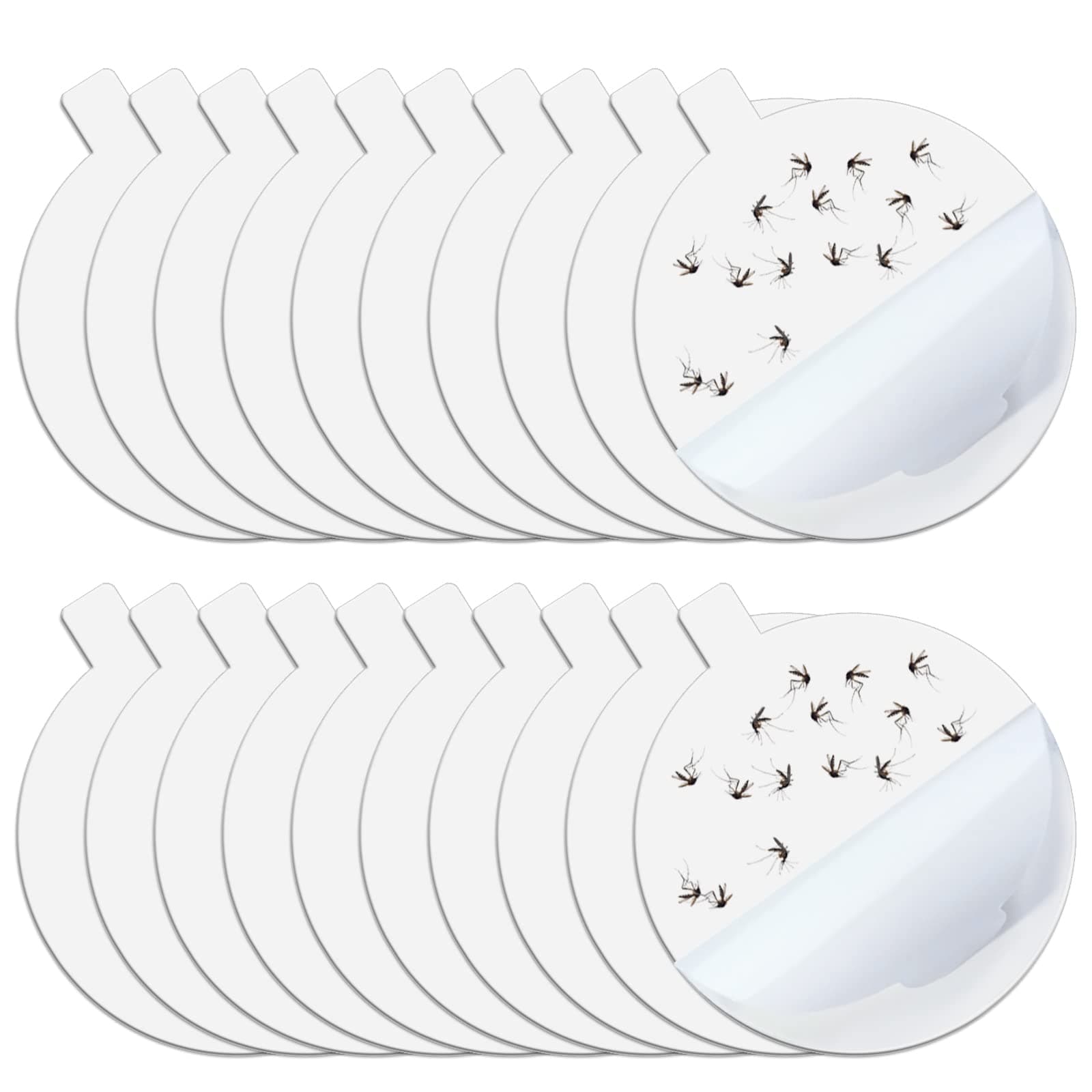 20PCS Mosquito Trap Sticky Refillable Glue Boards, 4.3" Refillable Glue Pads Compatible with Katchy Indoor Insect Trap, Fit for Katchy Fenun Mosquito Trap Bug Zapper Catcher