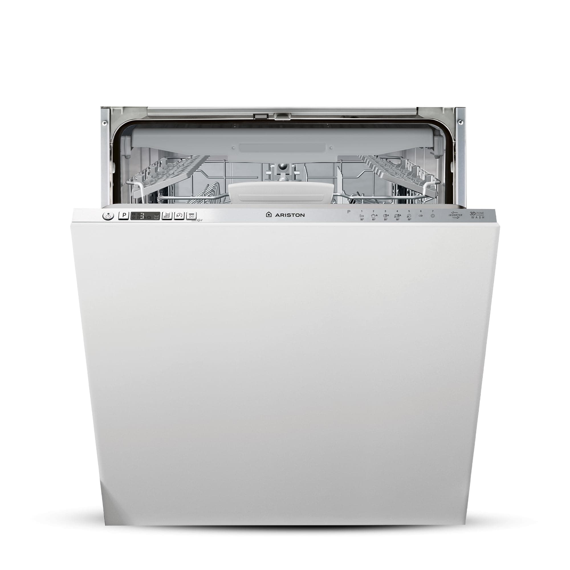 Ariston Built In 60cm Fully Integrated Dishwasher, 14 Place Setting & 7 Programs, 3 Racks, Inverter Motor With Fast Wash and 3D Zone Wash, Silent Dishwasher, Made In Poland, LIC3C26WF