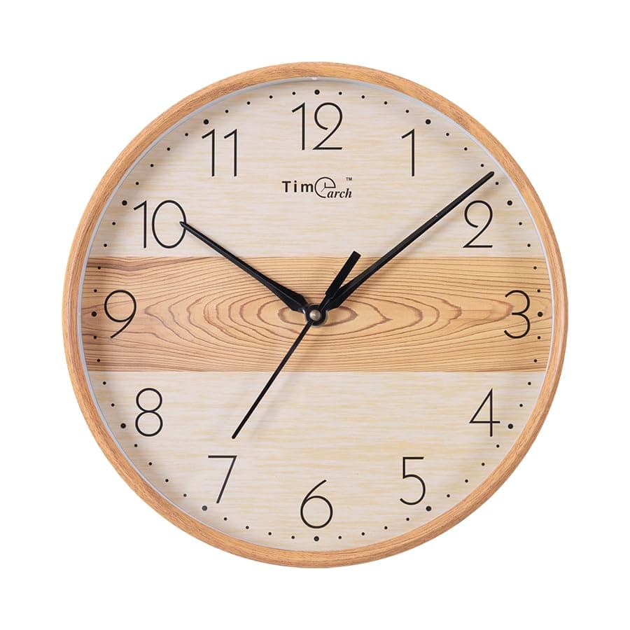 Timearch Quartz Wall Clock (24.5 cm x 24.5 cm) (Wood)