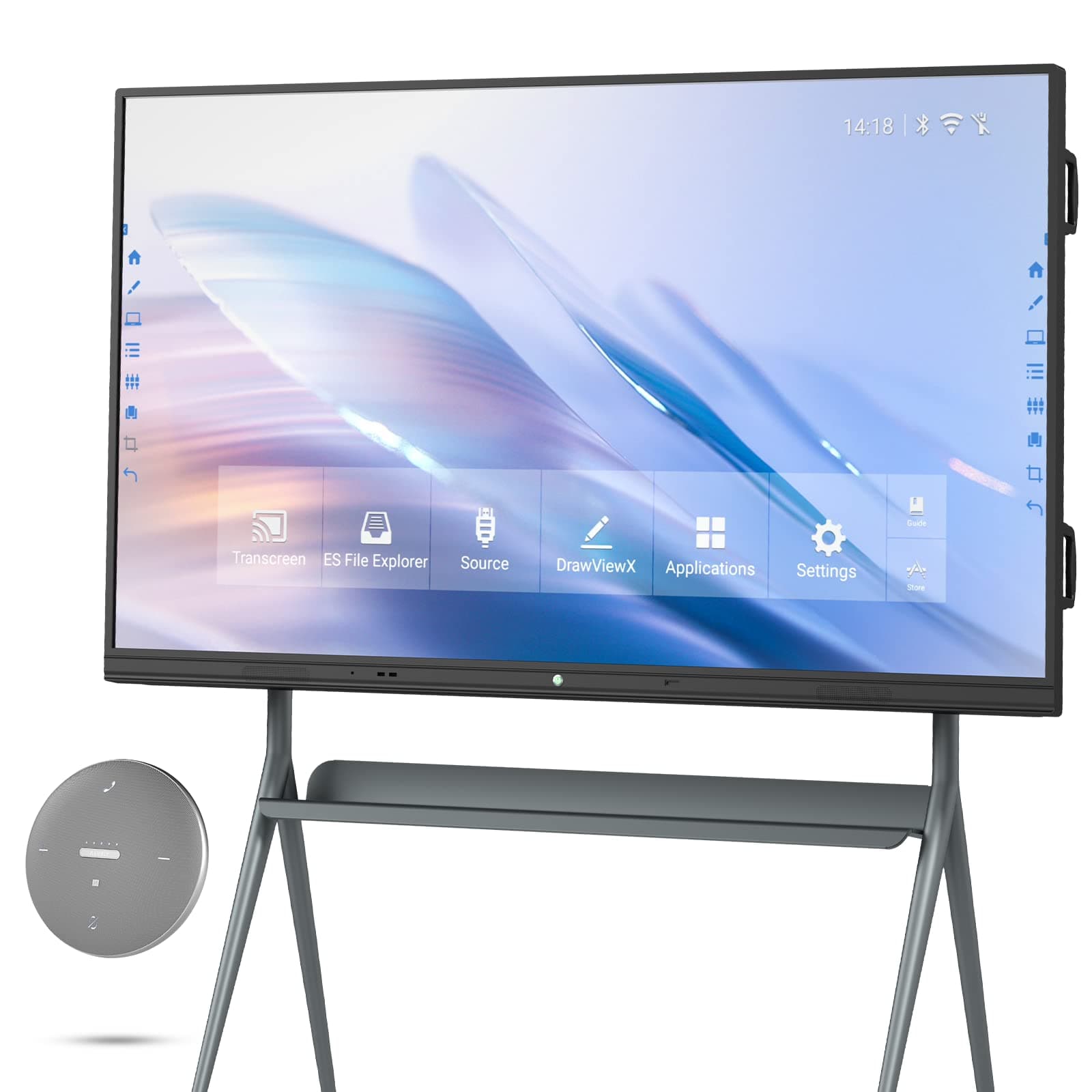 Smartboard TIBURN HQ Board 75" R1-M 4K UHD Interactive whiteboard Touch Screen Board Digital Whiteboard Digital Board(Smart Board with Removable Stand, and Conference Speaker)
