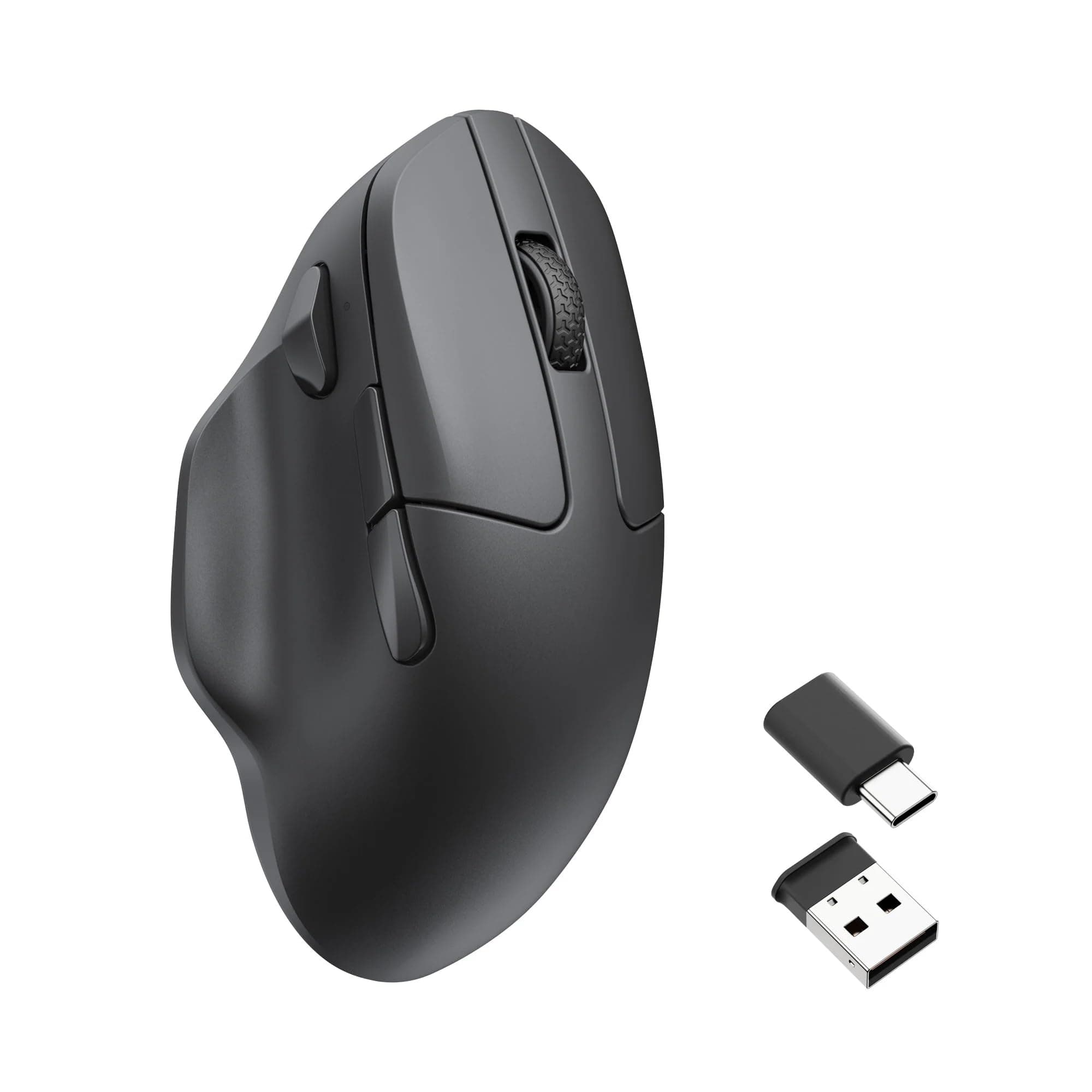 M7 Wireless Computer Mouse, 26K DPI Optical Computer Mouse, 2.4 GHz/Bluetooth/Wired with Macro Button 63g Lightweight Ergonomic, Up to 70 Hours Worktime for Laptop macOS/Windows - Black