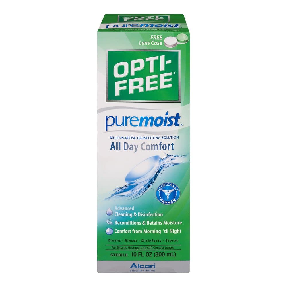 Pure Moist Multi-Purpose Disinfecting Solution, All Day Comfort, 10fl. oz