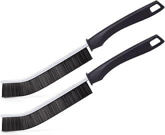 Ginsco 2Pcs Gap Cleaning Brush, Hard Bristle Brush for Cleaning, Crevice Cleaning Tool Multifunctional Brushes for Household Use, Small Cleaning Brush for Shutter Door Window Track Kitchen