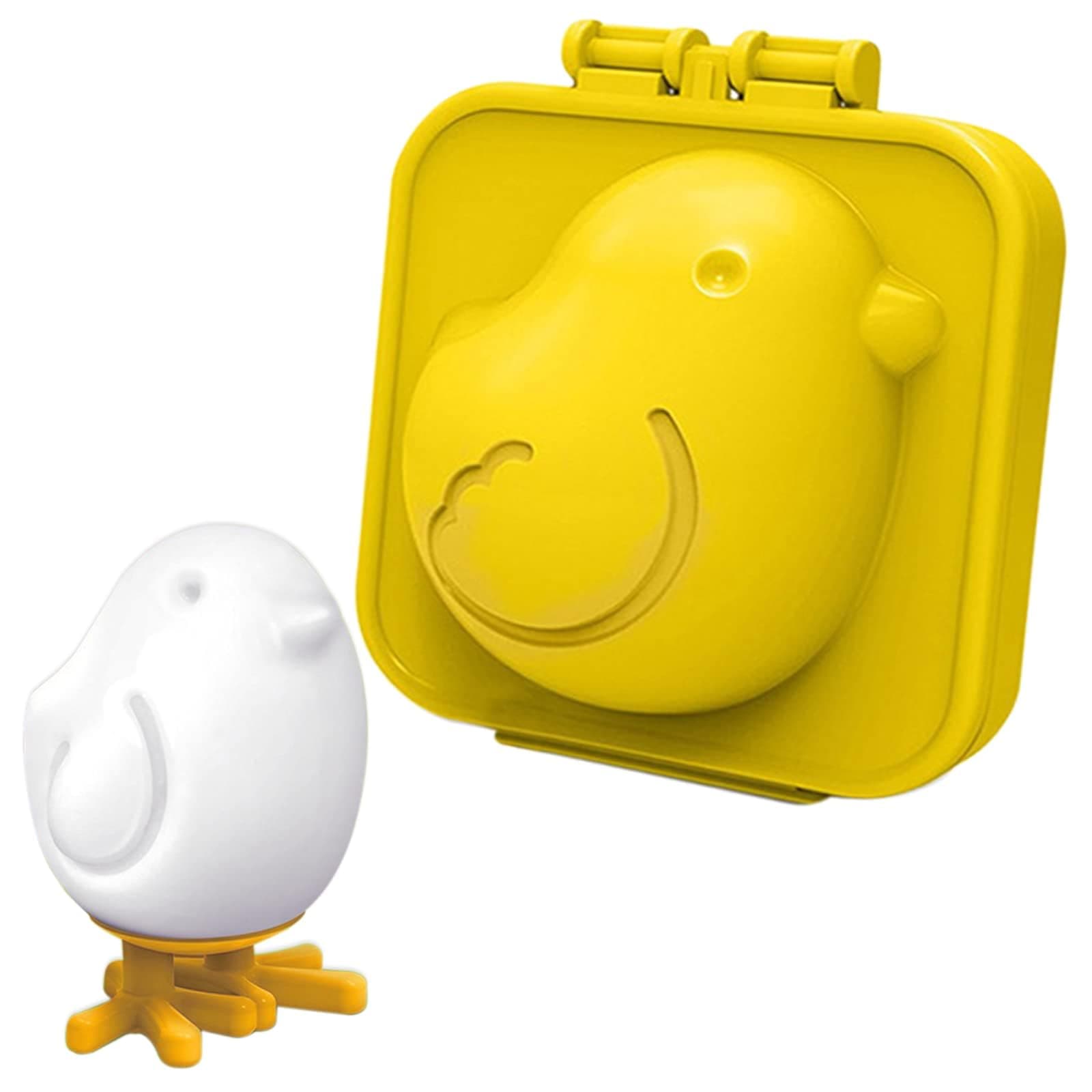 AEGYPIUS Cute Chicken Egg Mold Boiled Egg Shaper Boiled Egg Mold, Kawaii Egg Tool Chicken Shape, Cute Cartoon Chick Shape Egg Moldfor Children