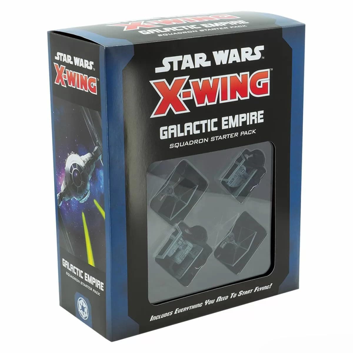 Atomic Mass Games Star Wars: X-Wing Galactic Empire Squadron Starter Pack – an Expansion - 2 Players - 120-180 Minutes of play - for Family Night - for Teens and Adults Ages 14+