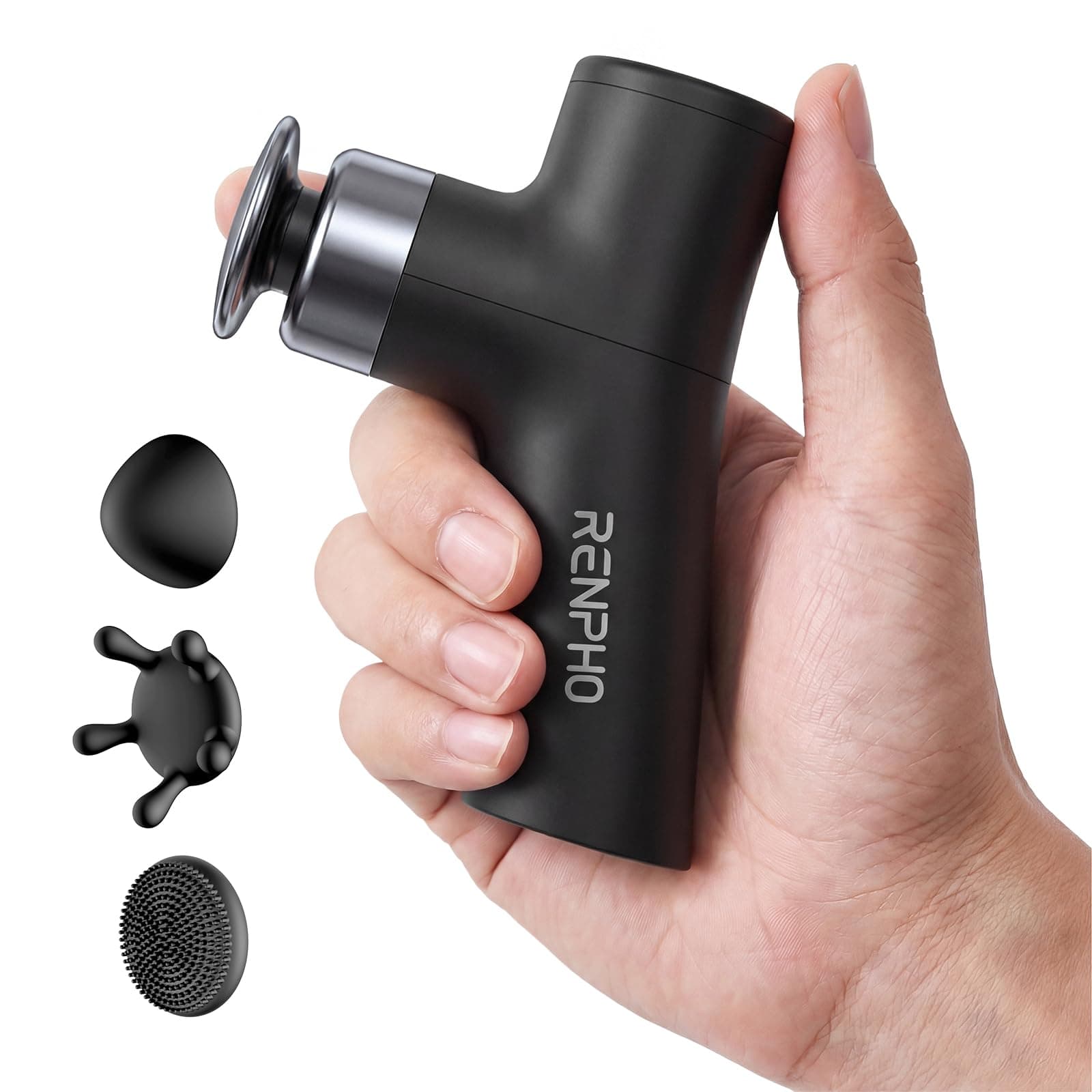 RENPHO Micro One Super Mini Massage Gun with 4 Speed, Small Massage Gun for Deep Tissue Muscle Relief, Percussion Massage Gun with Ergonomic Design, Travel, Portable,Mothers Day Gifts for Mum