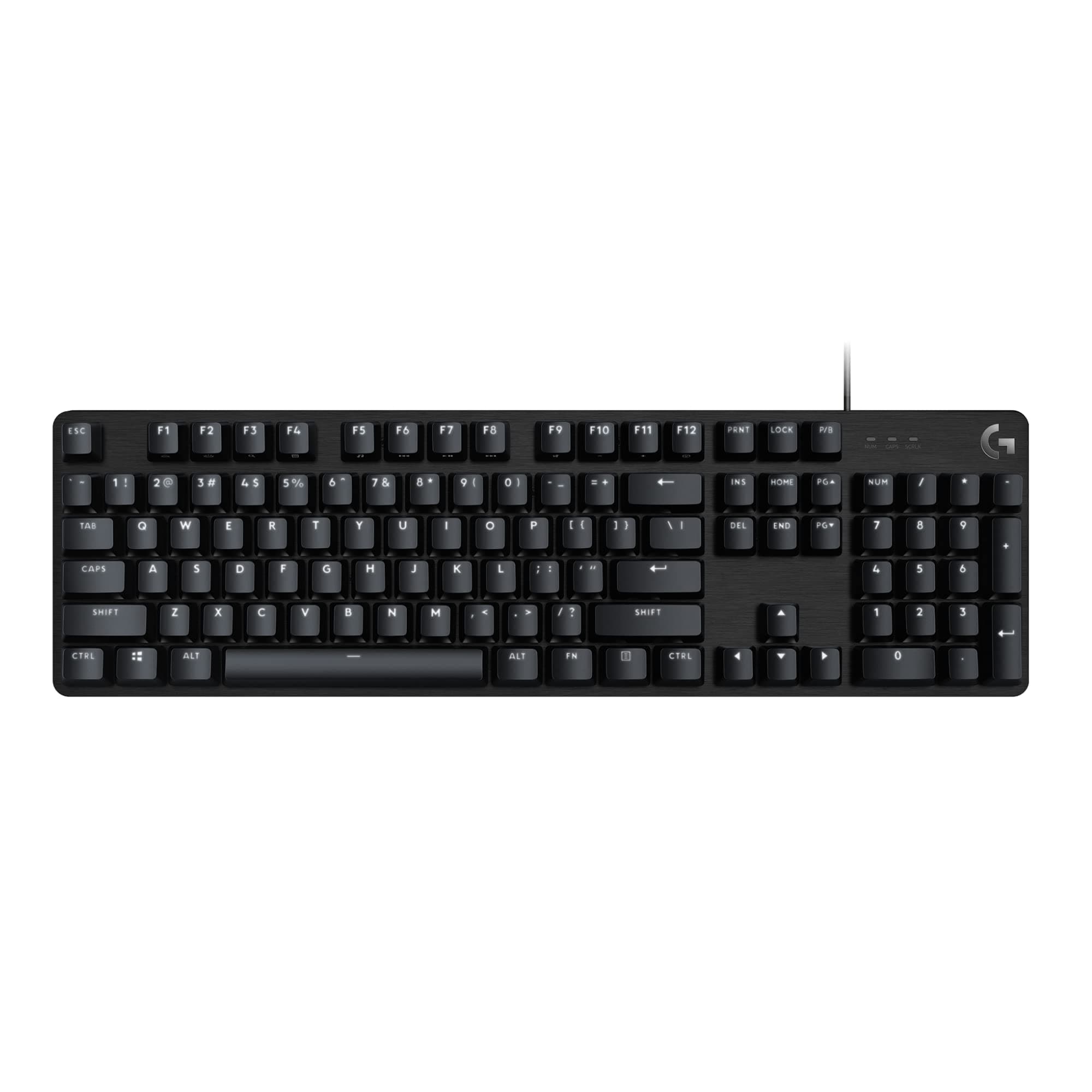 Logitech G413 SE Full-Size Mechanical Gaming Keyboard - Backlit Keyboard with Tactile Mechanical Switches, Anti-Ghosting, Compatible with Windows, macOS - Black Aluminum