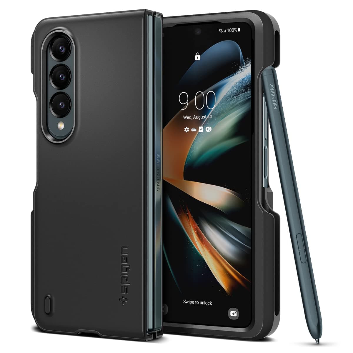 Spigen Thin Fit P Case Designed for Samsung Galaxy Z Fold 4 5G (2022) - Black