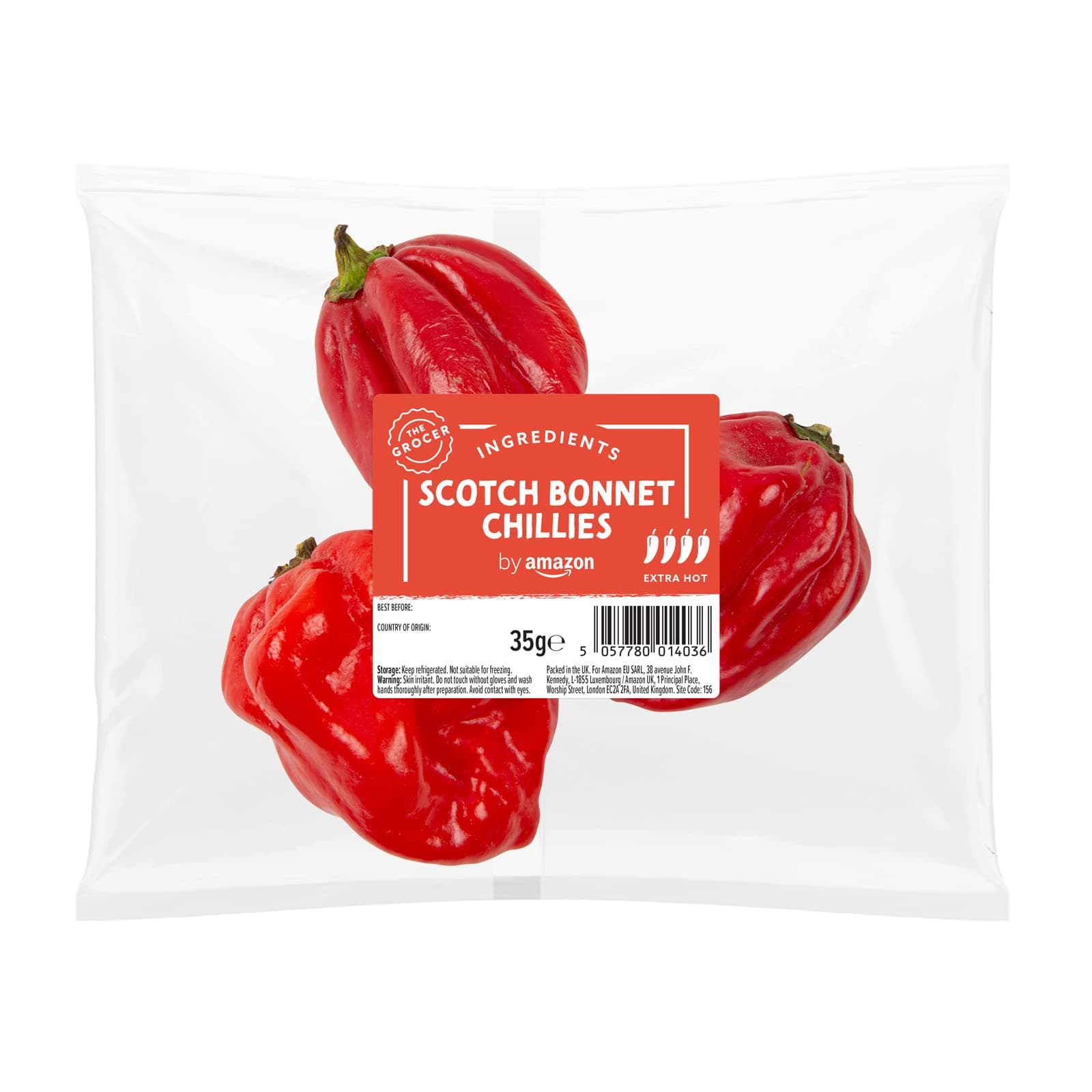 by Amazon Scotch Bonnet Chillies, 35g