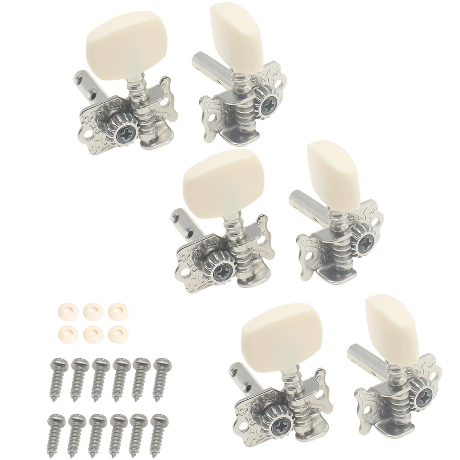 6pcs Classical Guitar Machine Heads 3L 3R Classical Guitar String Tuning Peg Tuner Machine Head with srews