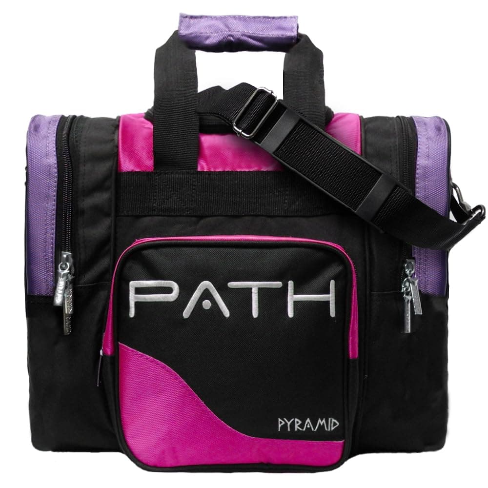 Path Pro Deluxe Single Bowling Ball Tote - Holds One Ball, One Pair Shoes Up to Mens 15