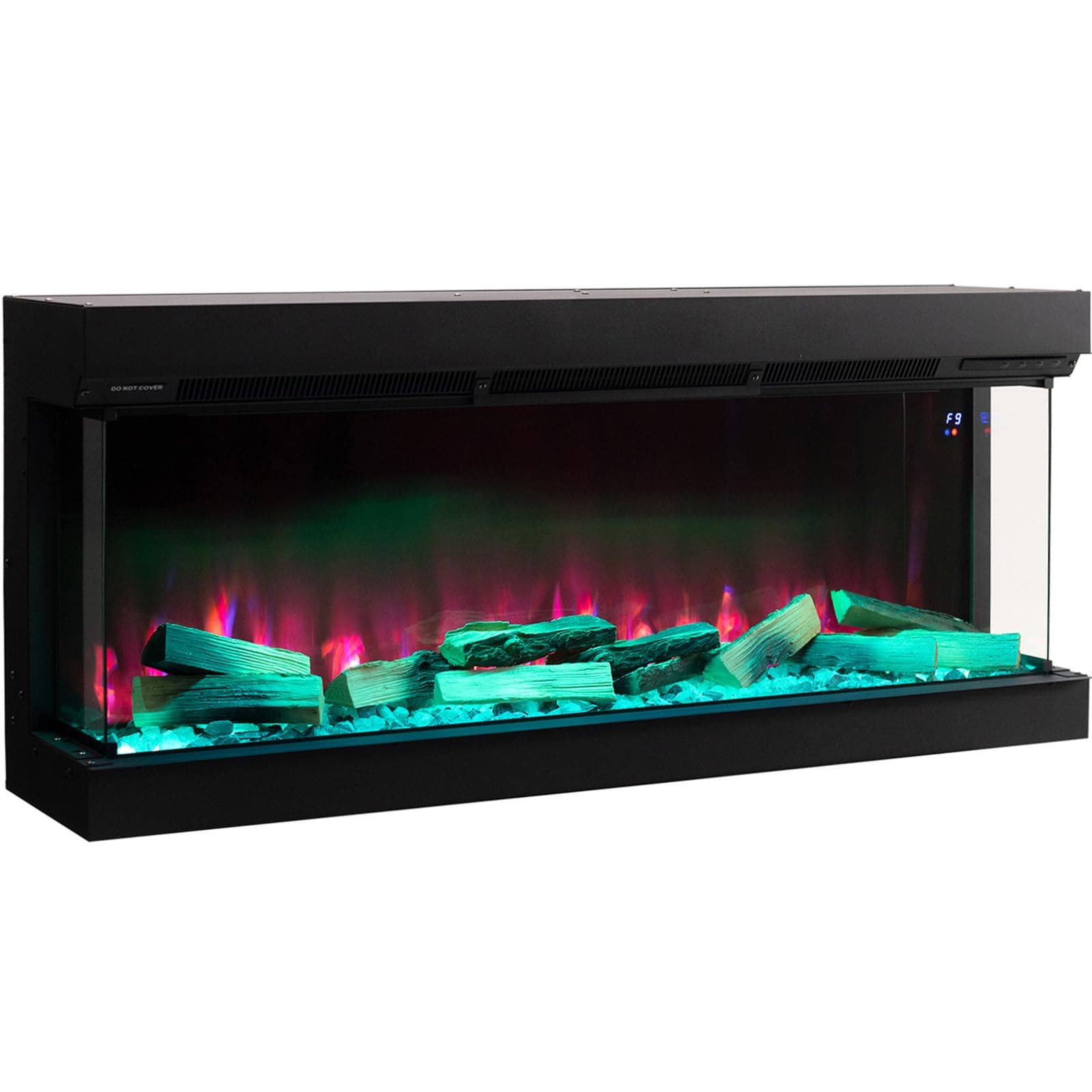 Electric Fireplace 70''/180cm Insert Media Wall Fire with Multi Flame Effect and LED Backlight, 7day Programmable, Sound Effects, Remote&APP Control