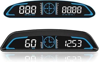 SinoTrack Digital GPS Speedometer Universal Heads Up Display for Car 5.5 inch Large LCD Display HUD with MPH Speed Fatigued Driving Alert Overspeed Alarm Trip Meter for All Vehicle