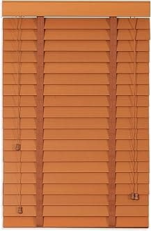 2" Slats Wooden Venetian Blinds for Windows 20" 28" 32" 36" 40" 48" 56" 64" 66" 70'' Windows Blinds for Bedroom Bathroom Living Room, Cordless Privacy Venetian Shades(Brown)