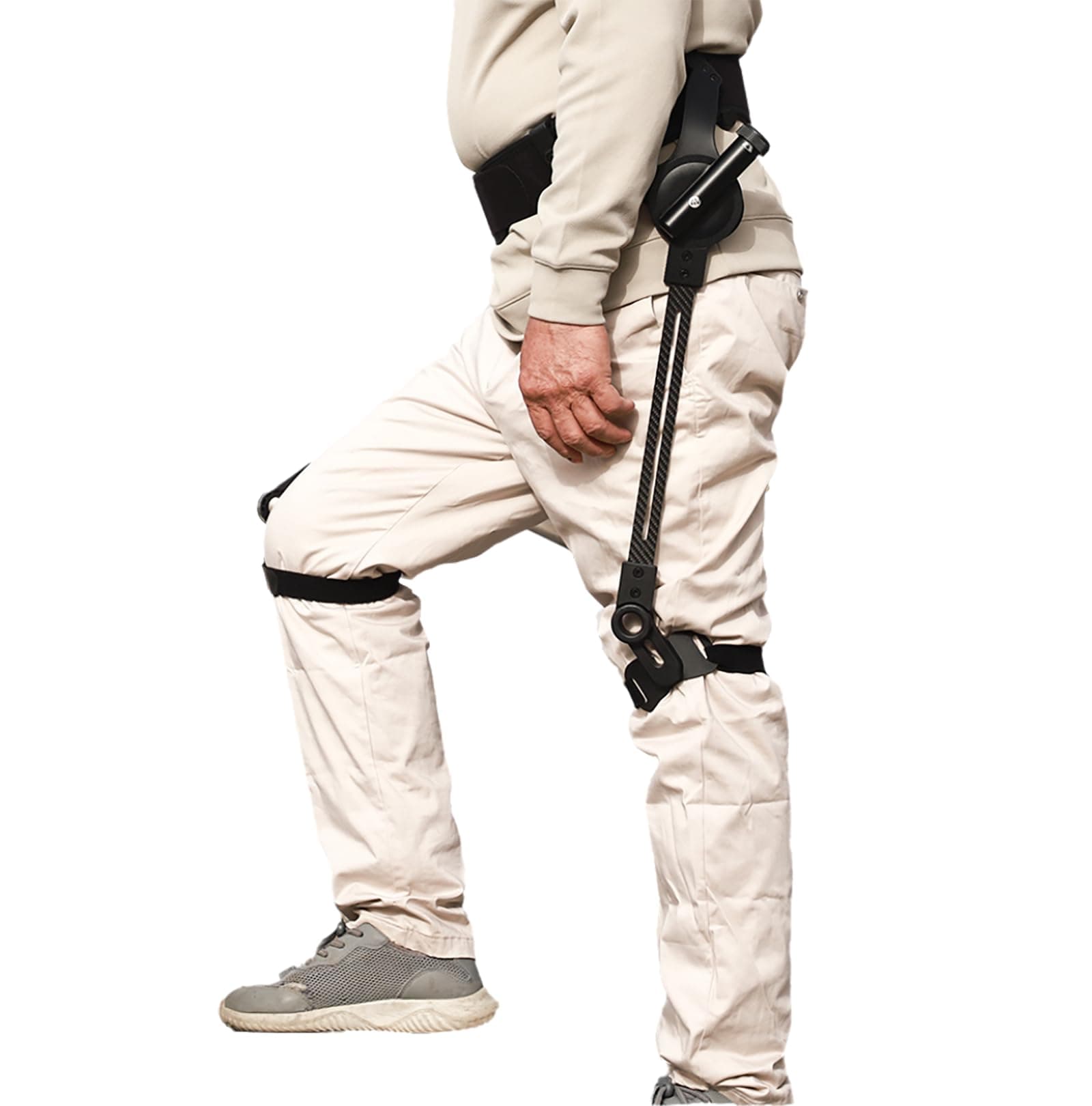 Bionic Power Walking Aid, Exoskeleton Assistance for Walking, Stroke Hemiplegia Lower Limb Training Device, 3 Level Adjustable Strength, for Elderly People with Limited Mobility