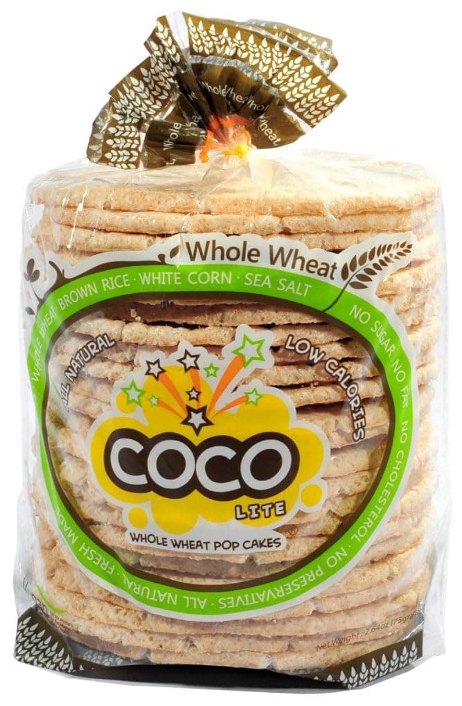 Coco International Lite Multigrain Pop Cakes, Whole Wheat, 2.64 oz