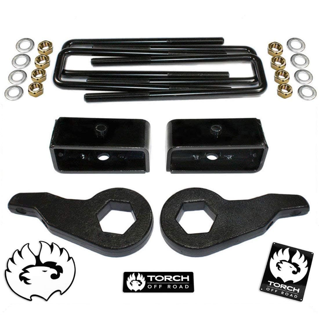 TORCH 3" Front 2" Rear Lift Kit For 1992-1999 Chevy Tahoe Suburban GMC Yukon 1500 4X4 4WD