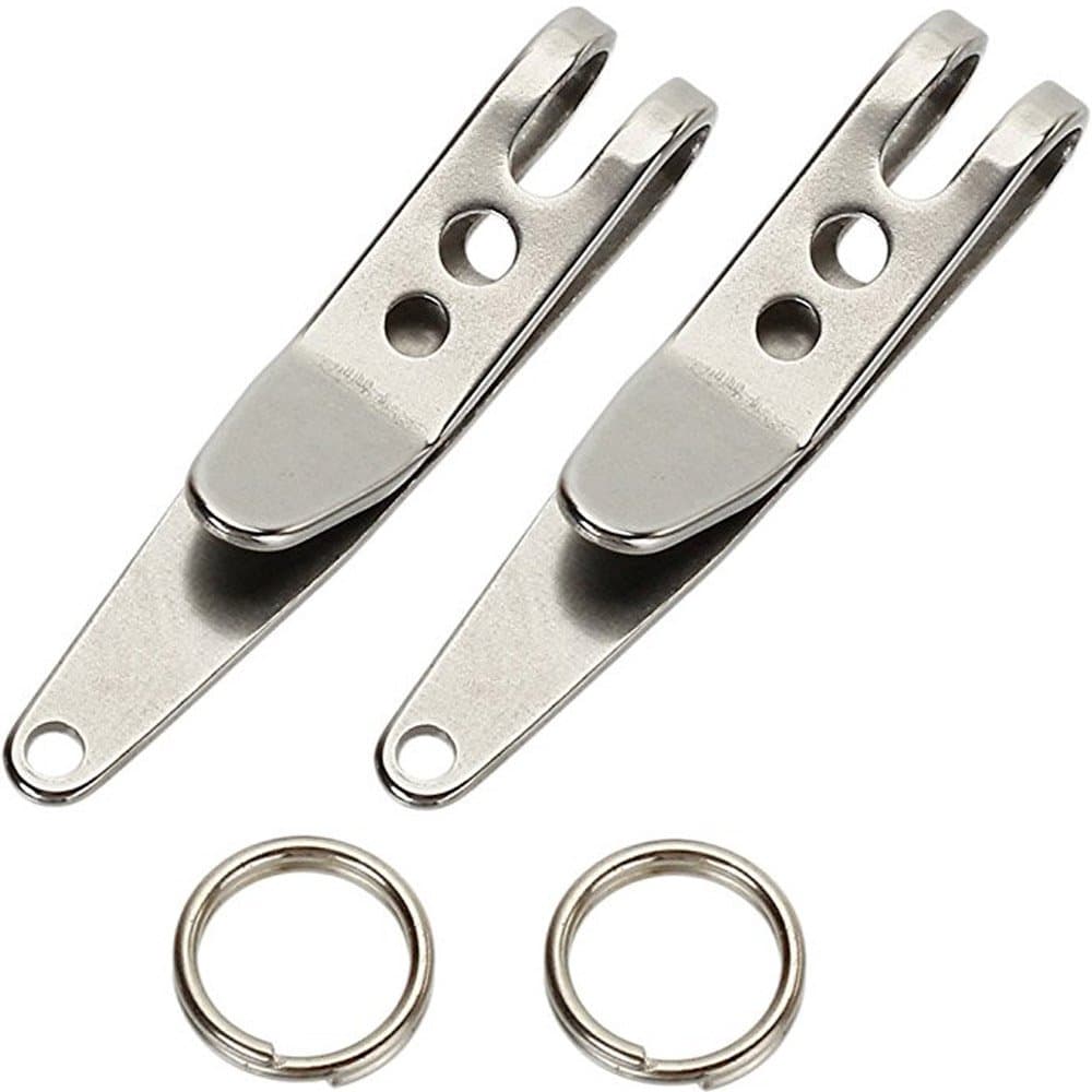 Multi-Purpose Pocket Clip Key Ring Holder Key Chain Belt Clip Key Accessory Quickdraw Hanger Holder Outdoor Sports Tool (E)