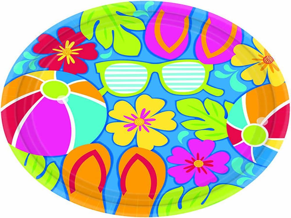 amscanSummer Splash Party Luncheon Plates | 12 Ct.