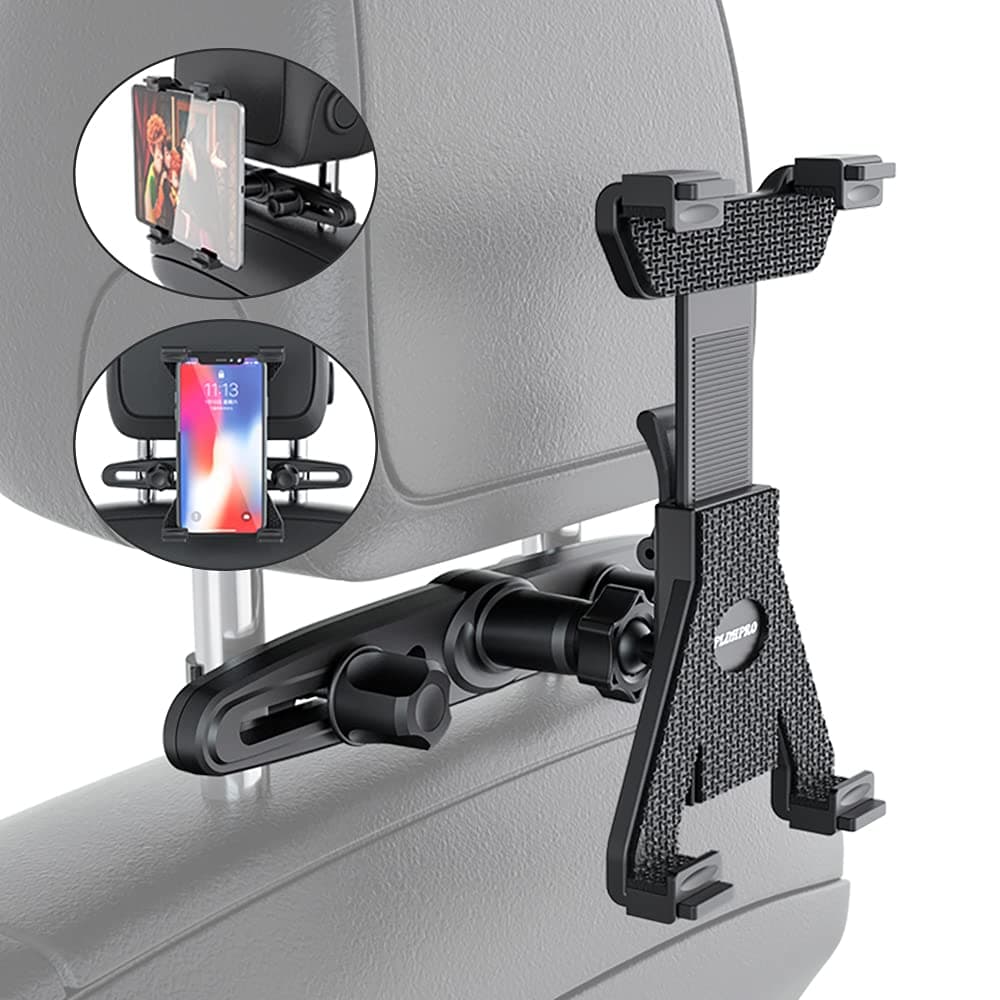 Tablet Holder for Car Back seat Headrest Mount Cradle 360° Rotation Adjustable Stand Compatible with iPad Air iPad Mini Samsung Huawei and All 7"-10.5" Tablets