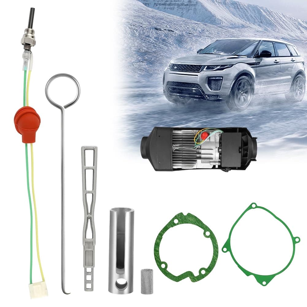 Auxiliary Heater Ceramic Glow Plug Set, Glow Plug Diesel Auxiliary Heater, 12 V 3 kW 5 kW 8 kW Ceramic Pin Kit, Diesel Auxiliary Heater Glow Plug Seal, Auxiliary Heater Replacement Parts, for Car