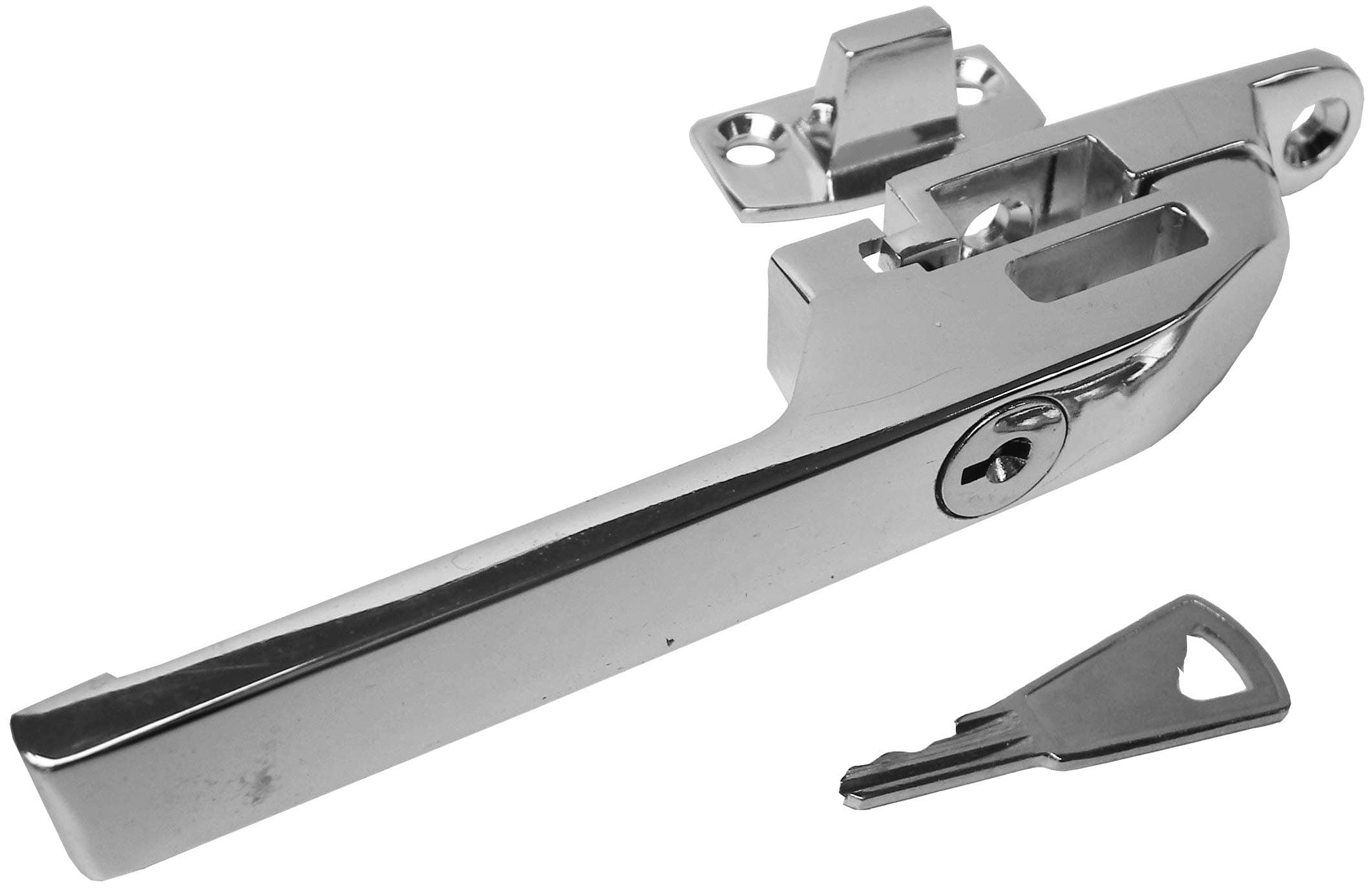 Basta / Shaw Replacement Wood Timber Window Handle Locking Casement Fastener - Polished Chrome