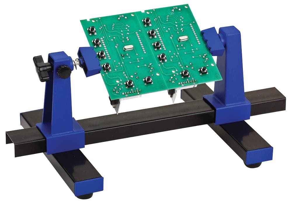 PCB Holder Clamp - Holds Circuit Board for Soldering 360° Adjustable Aid