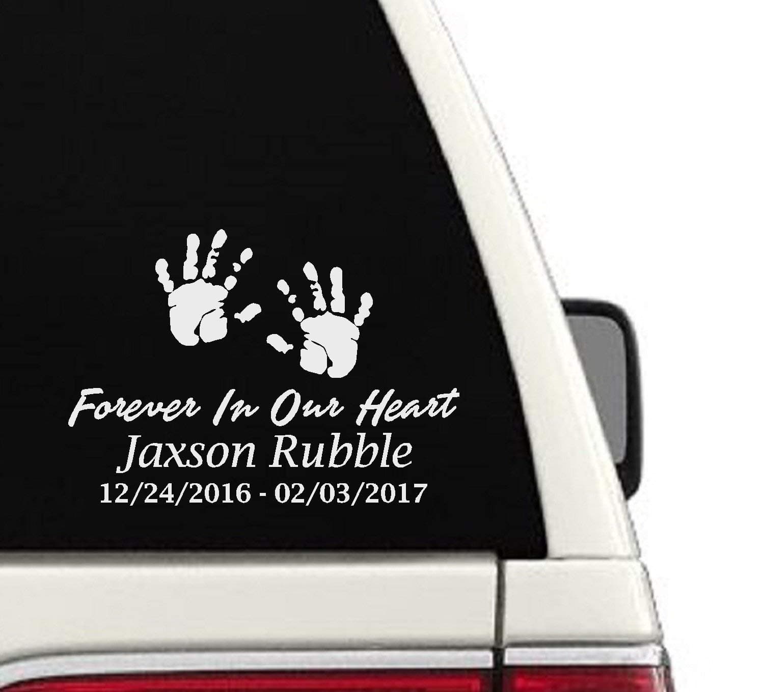 Forever In Our Heart Custom Car Decal
