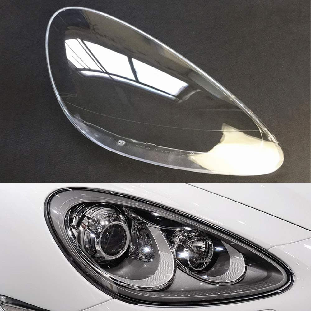Car Headlight Cover Replacement for Porsche for Cayenne 2011 2012 2013 2014 Clear Lens Auto Shell Cover (Passenger Side)